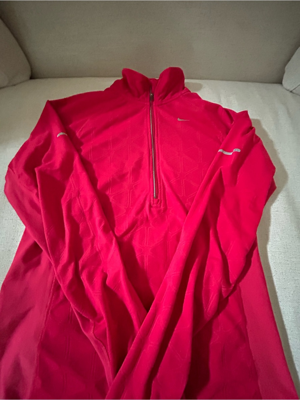 Nike Women's Hot Pink Half-Zip Jacket